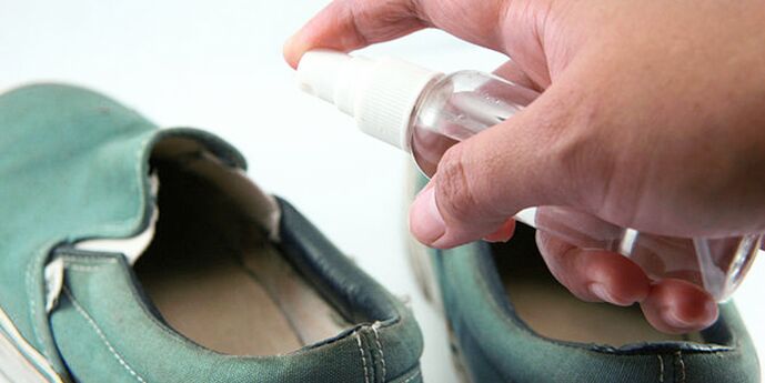 disinfection of shoes for fungal infections